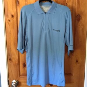 Columbia Men’s M PFG Short Sleeved Blue Polo